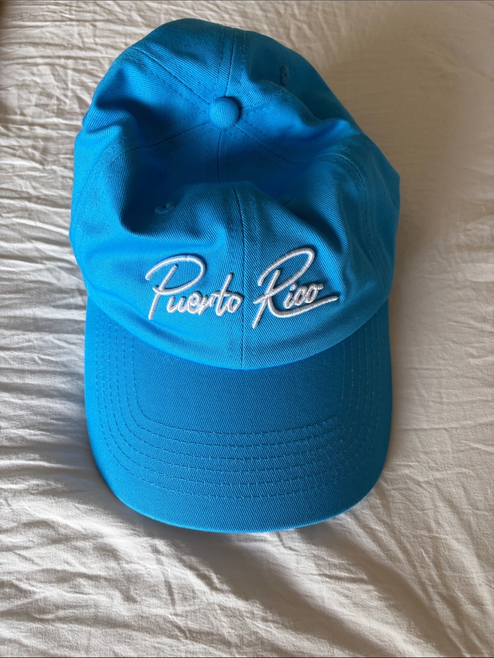 Bad bunny Puerto Rico 2025 seguimos aquí Blue unisex baseball hat